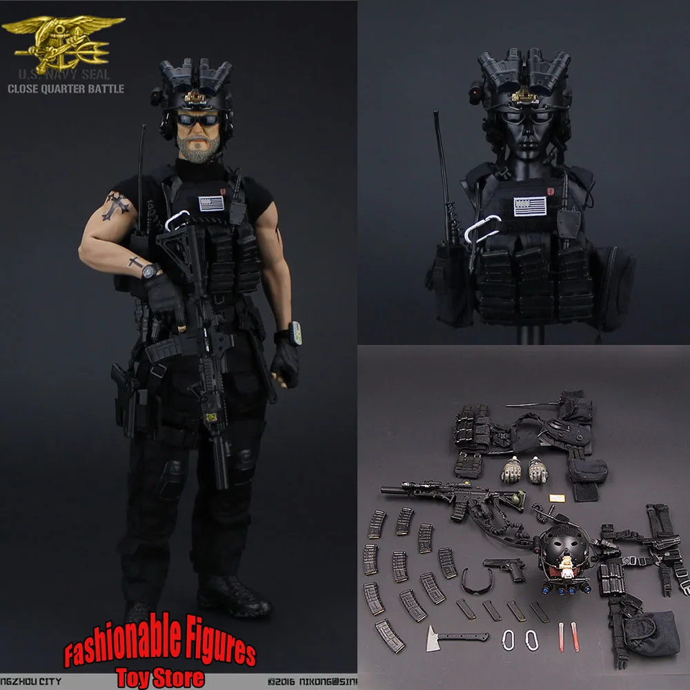

VH1048 1/6 Scale Men Figure Combat Uniform US Seal Special Forces Night Operations Clothes Set For 12" Soldier Action Figure