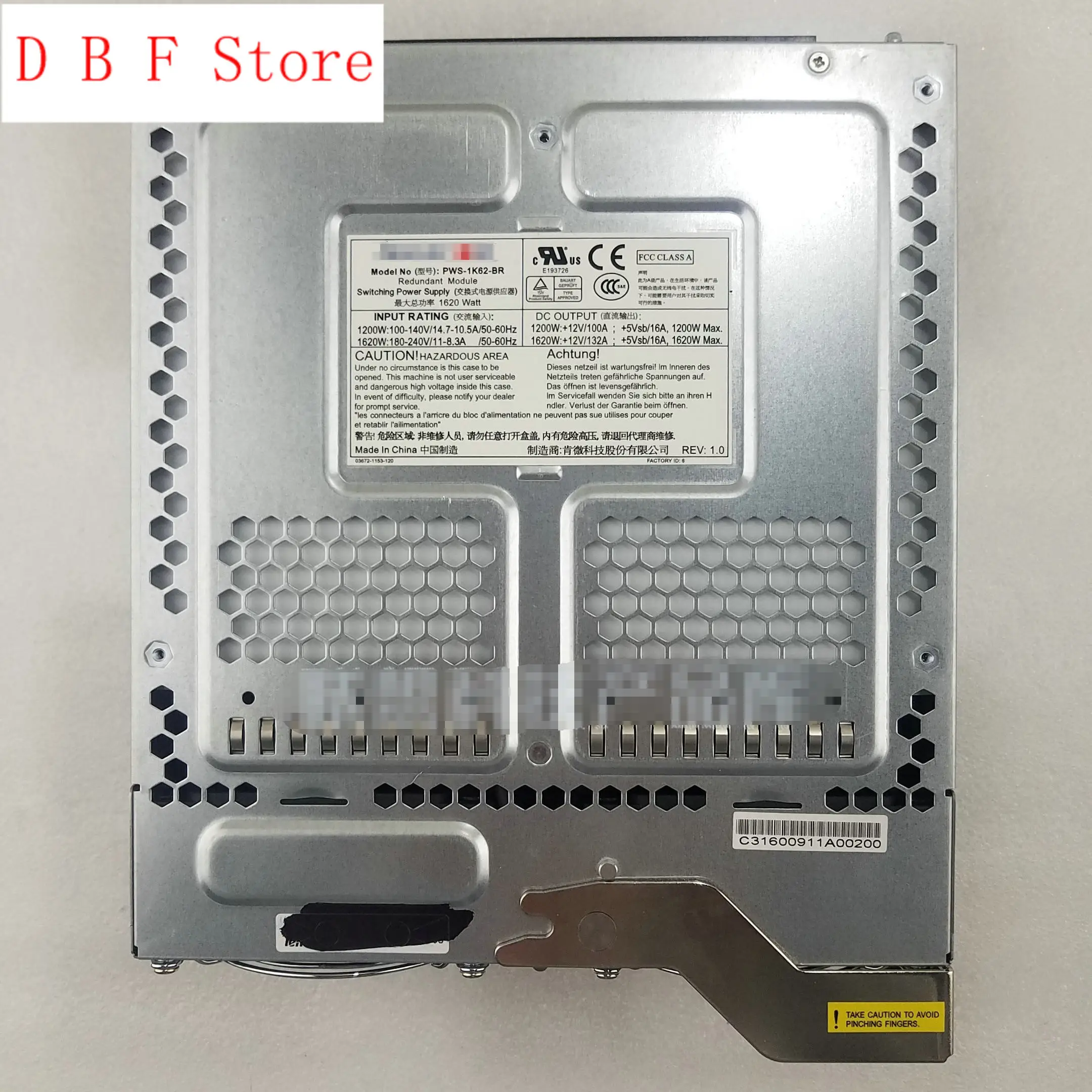 

Избыточный модуль 1620 Вт для импульсного источника питания Supermicro PWS-1K62-BR Blade