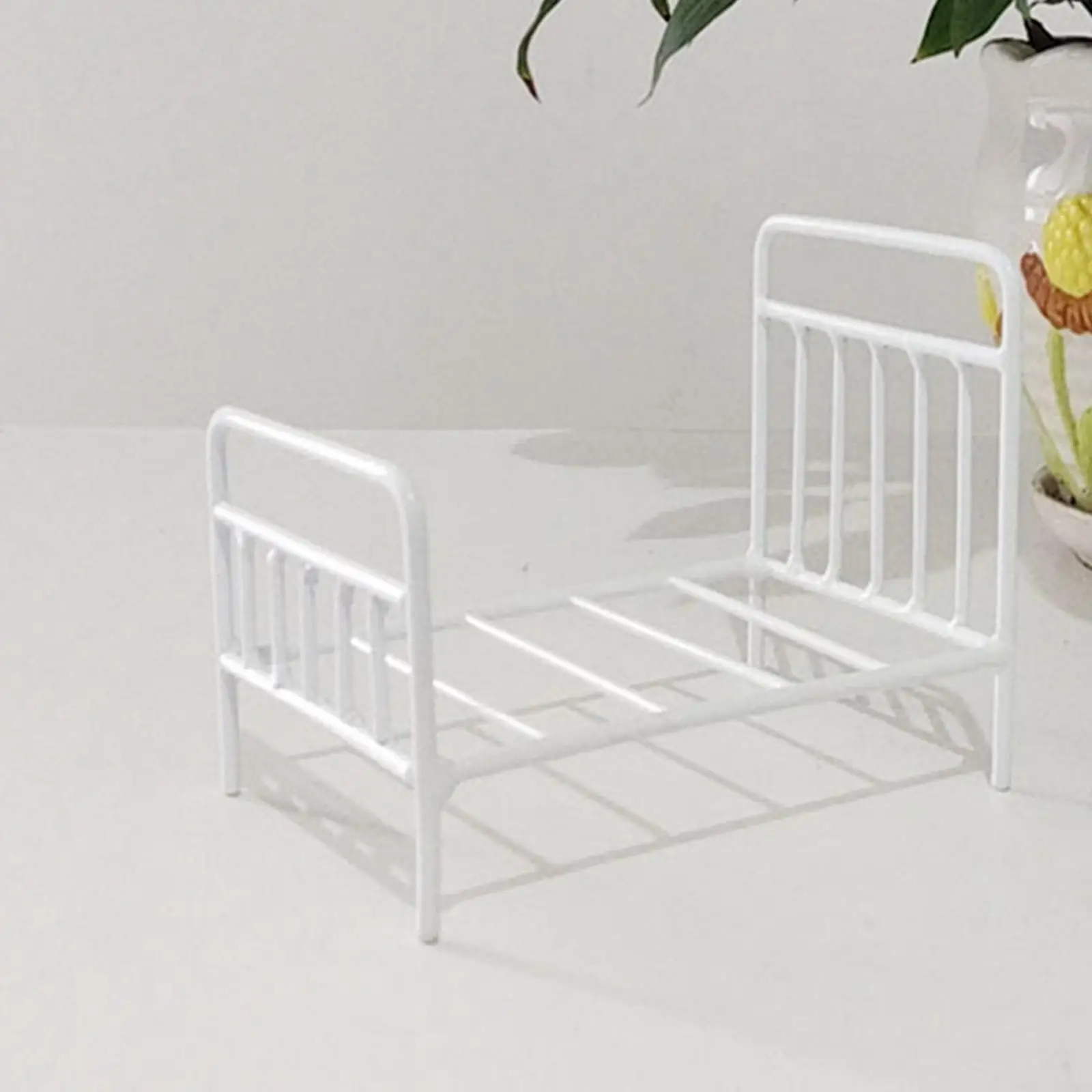 

Dollhouse Furniture 1/6 Bed for Dollhouses Life Scene Props DIY Accessories