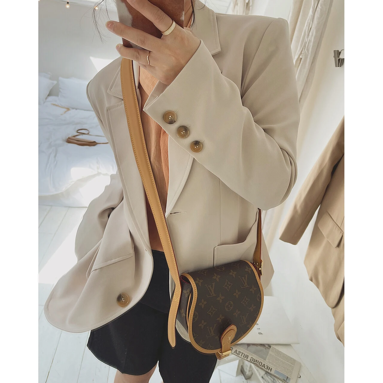 Новинка 2022 Женский блейзер цвета слоновой кости куртка пальто весенне-летняя