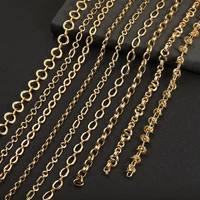 chain necklace for women 100cm link long chains pendant men diy necklace bracelet copper gold plated chain for jewelay making