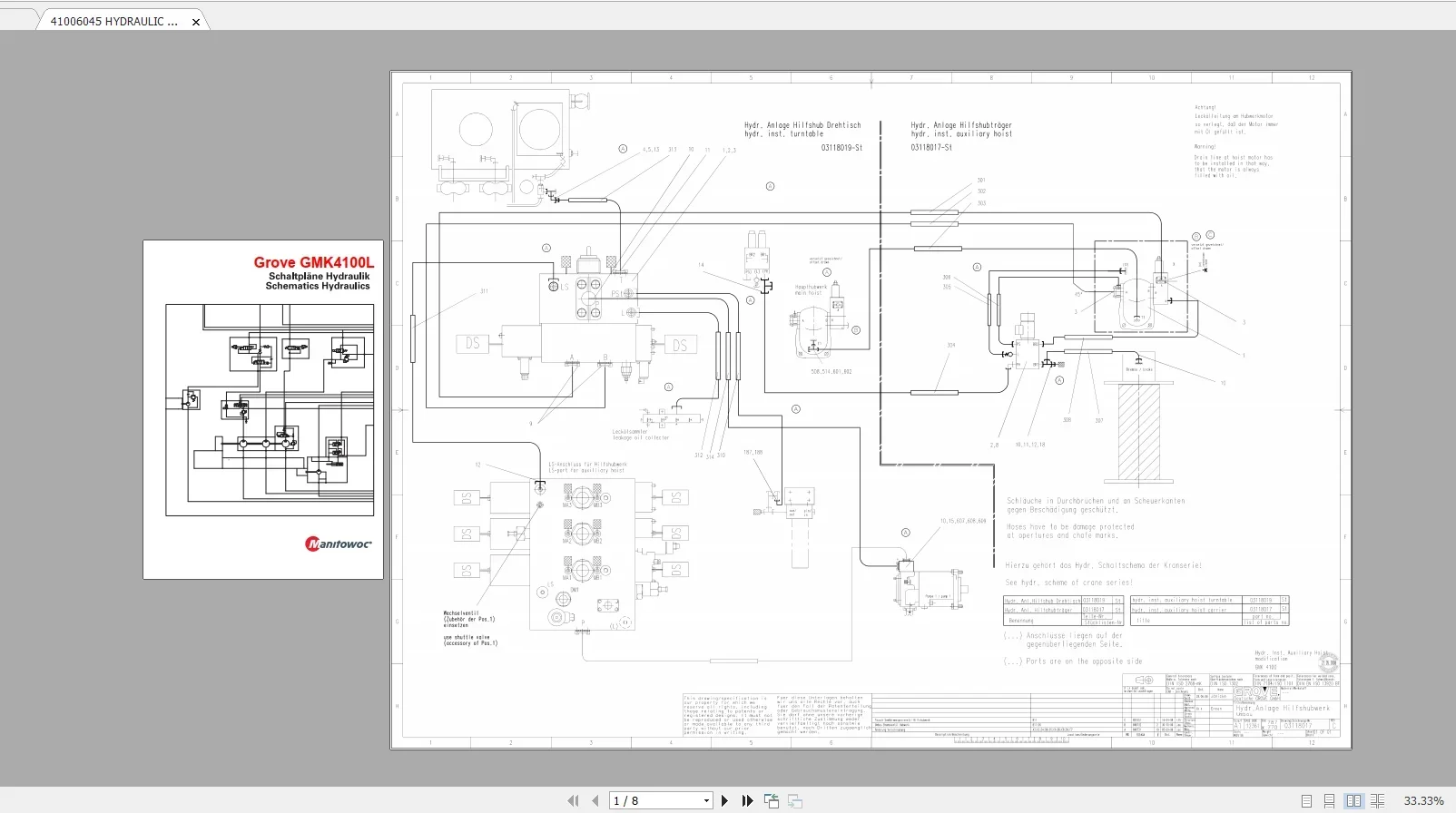 Кран Manitowoc 10 2 ГБ. Все модели обновленные 01.2021 диаграммы проводки гидравлические