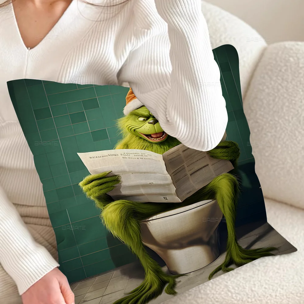 Подушка с рисунком G-Grinch наволочка для гостиной дивана домашний декор по