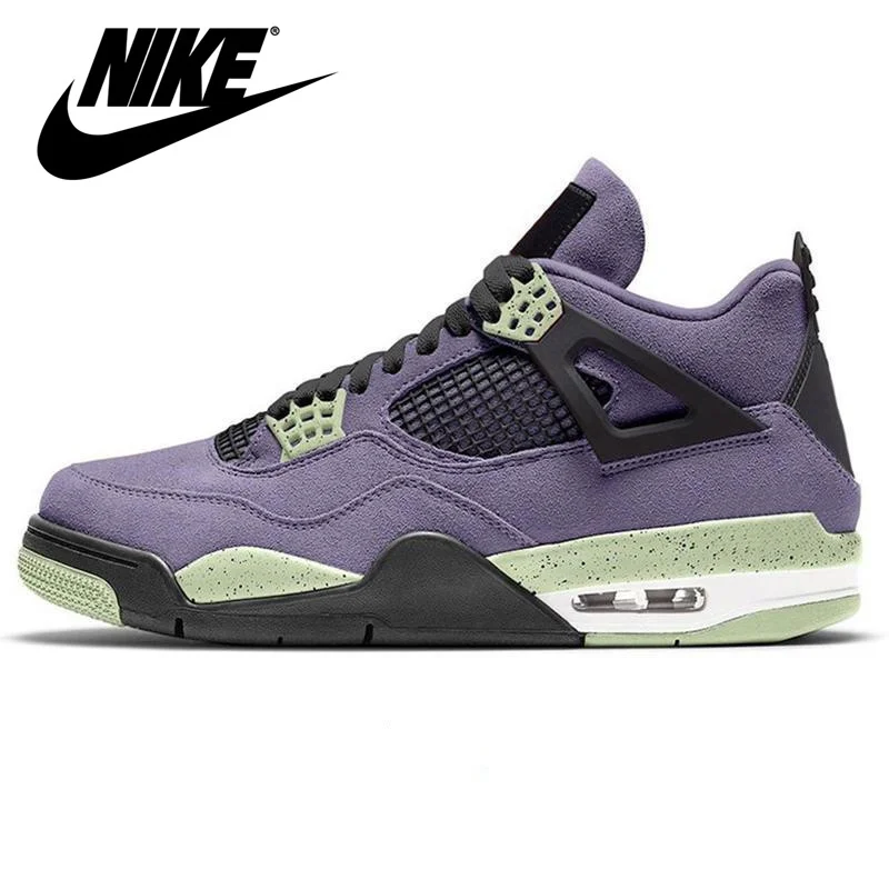 Nike Air Jordan Hot sale 4s basketball shoes women men 4 Bla