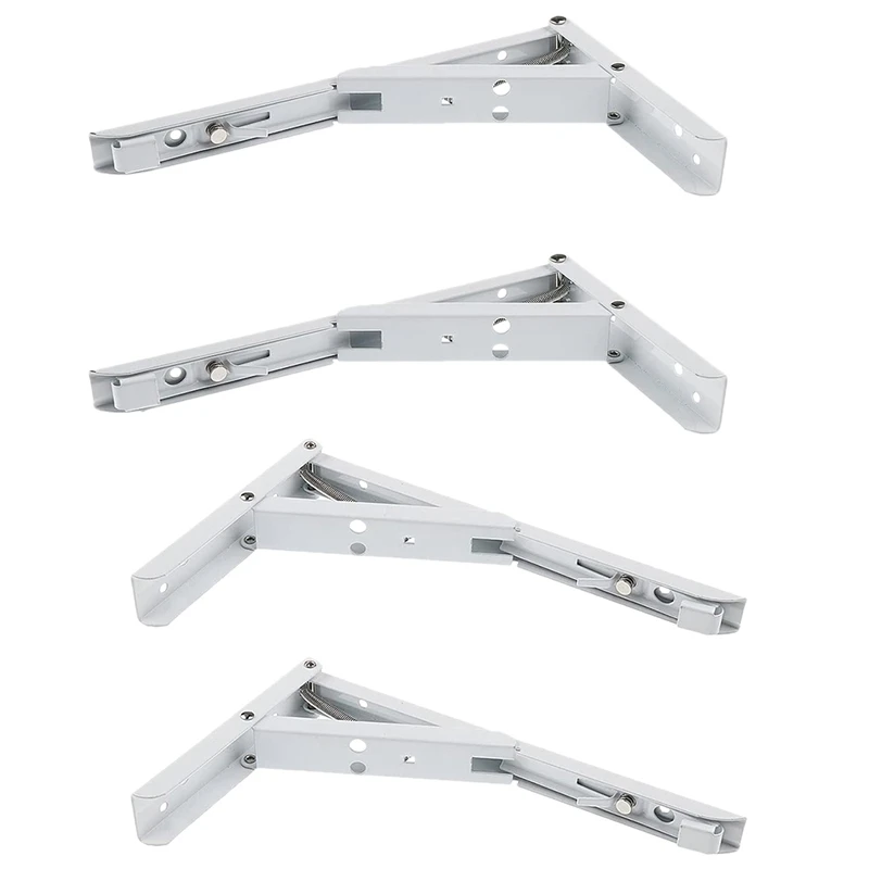 

2 Pieces Of Foldable Metal Shelf Bracket Corner Support Bracket Display Stand