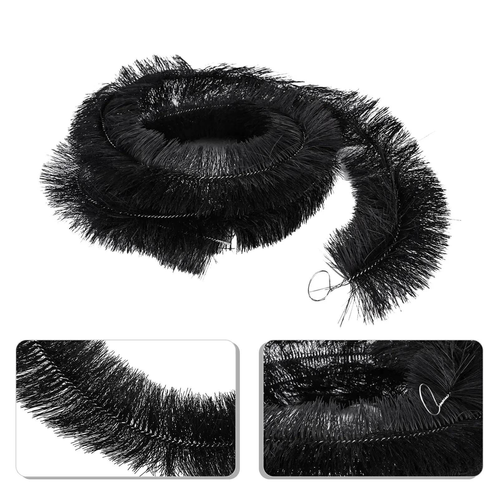 1 шт. 4-метровая защитная щетка для очистки желобов фильтр листьев защитное