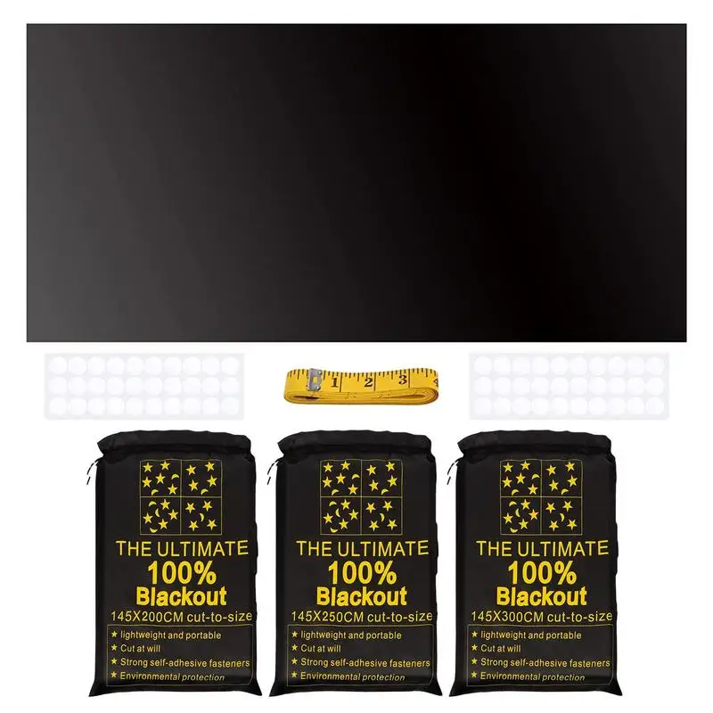 

Travel Blackout Curtain Free Cutting Black Out Shade Non Destructive Installation Blackout Curtain Portable Sun Protective Shade