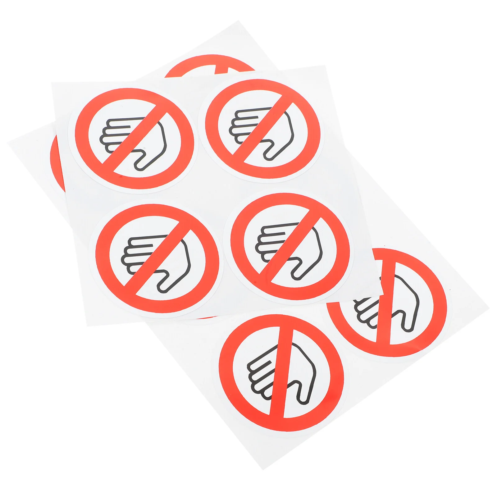 

10 Pcs Stickers Cars Safety Labels Security Yard Sign Warning Decals Do Not Touch 5X5X0.01CM Vinyl Please Self-adhesive
