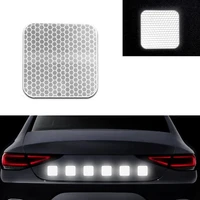 bicycle reflective sticker safety warning mark cars auto exterior accessories night driving warning square strip light reflector