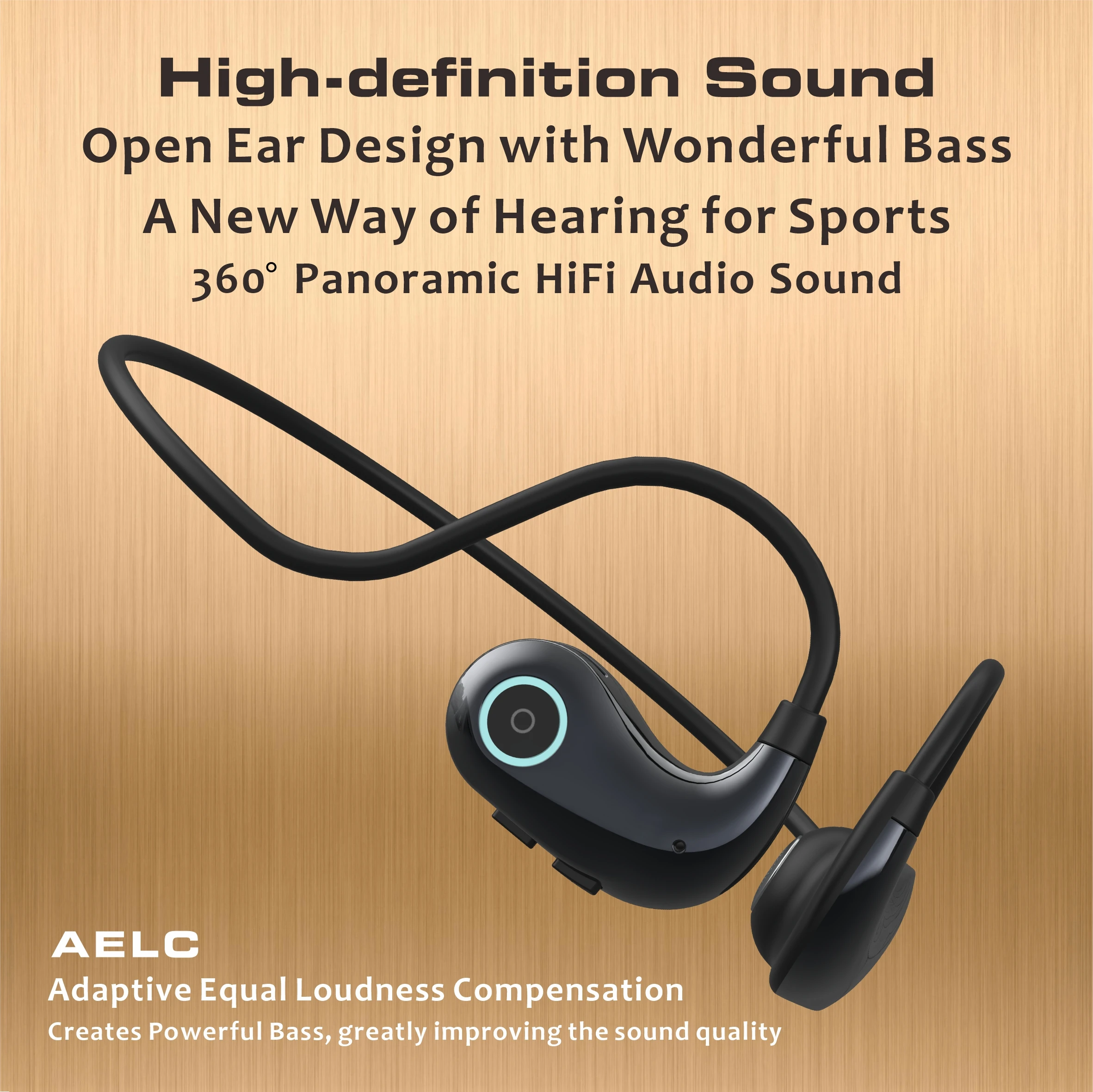 Наушники с открытым ухом и воздушной проводимостью супер бас не входят в уши