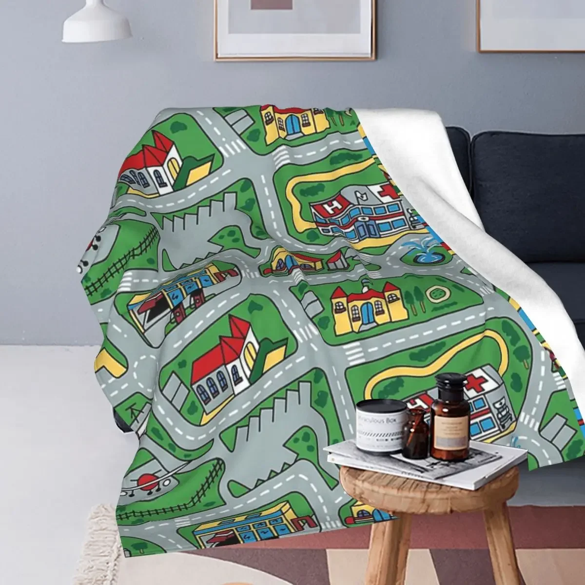 Автомобильный городской ковер дорожный 90-х годов Ностальгический Женский мягкий