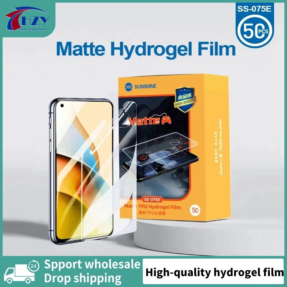 

SUNSHINE SS-075 Hydrogel Film 50pcs HD TPU Hydrogel film Screen Protector Protective Film for SS-890C Film Cutting Machine