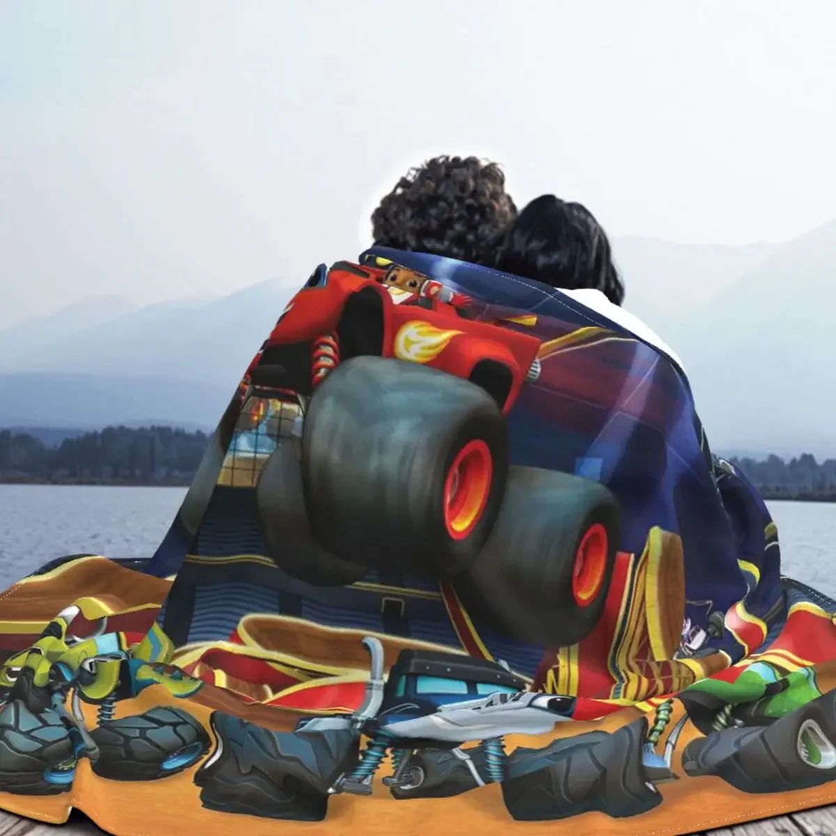 Машинки Blaze And The Monster мультяшное одеяло Фланелевое кондиционирование воздуха