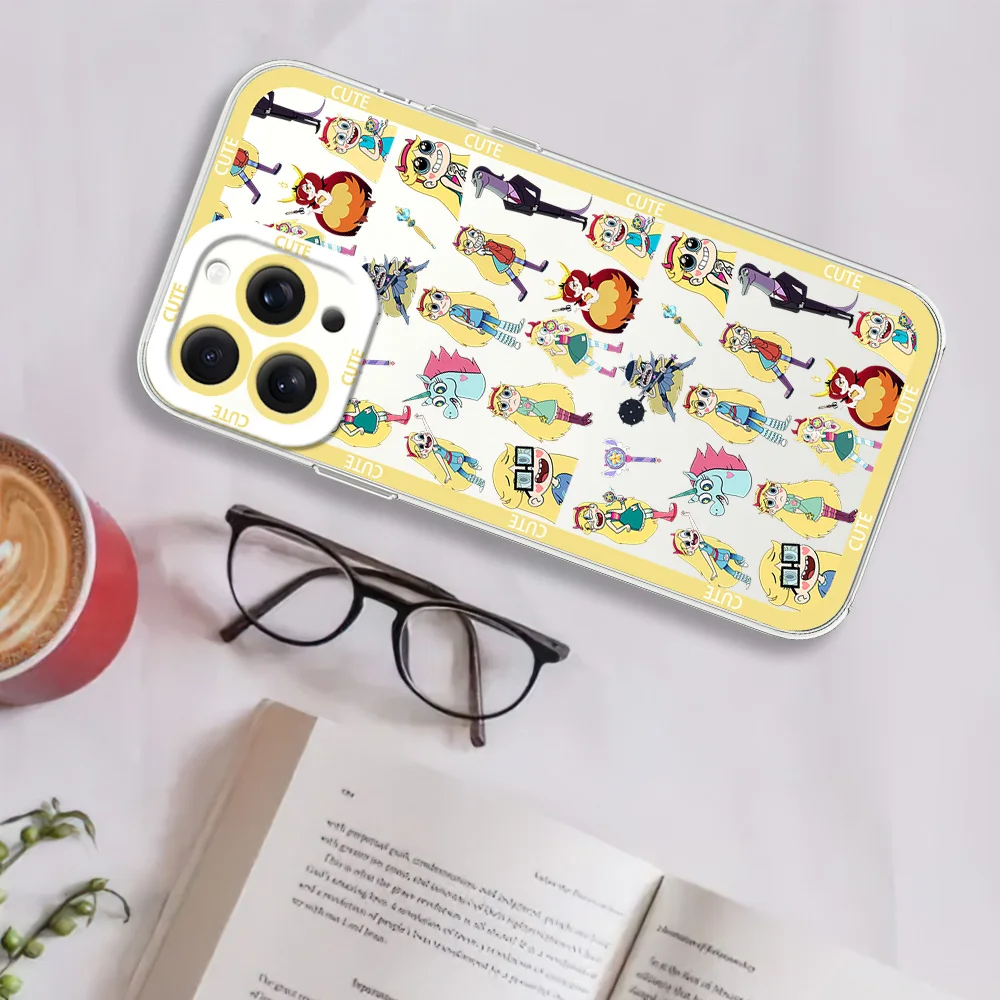 MINISO Прекрасный S-Star против F-Forces of Evil для iphone 11 12 13 14 15 16 прозрачный корпус Mini Plus Pro Max