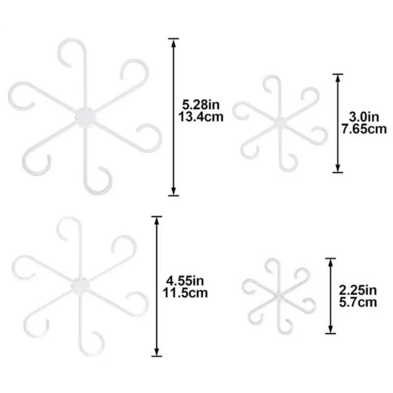 

Набор подвесных подставок для растений из пластика 4 шт