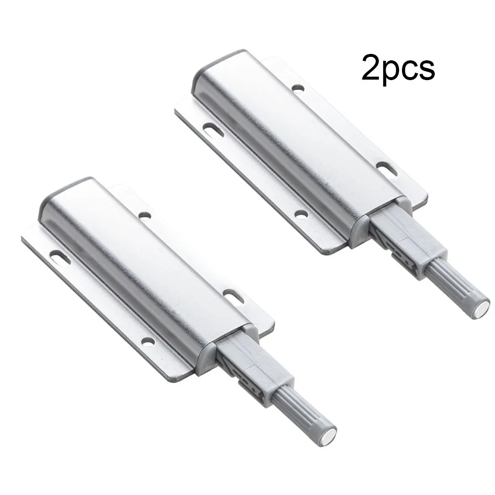 

2pcs Push To Open Cabinet Catches Door Stops Magnetic Touch Stop Kitchen Invisible Cabinet Pulls Cabinet Wardrobe Hardware
