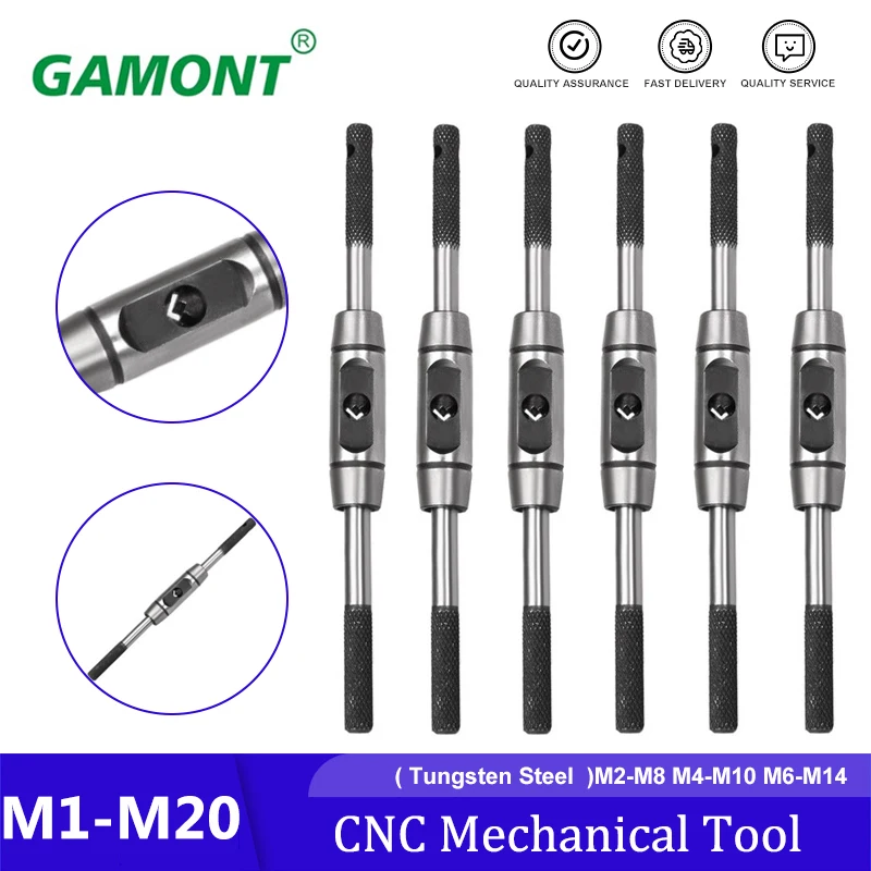 

Hand Taps Wrench M1-M20 Tapping Winch All Hard Steel High Quality Superhard Tool Round Taper Hinge Spanner Machining Hardware