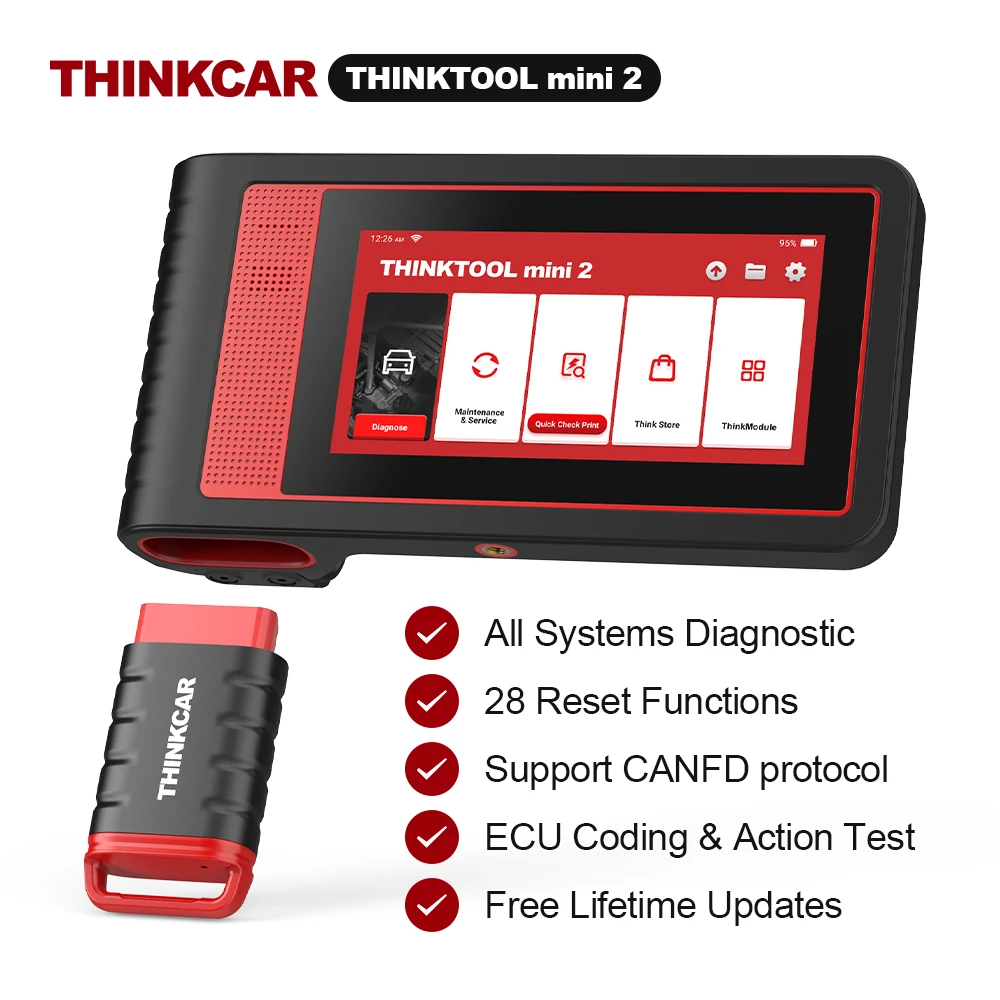 THINKCAR Thinktool Mini 2 сканер OBD2 кодирование ЭБУ полный диагностический системы активный