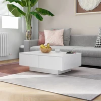 90x60x31 cm agglomerated white coffee table