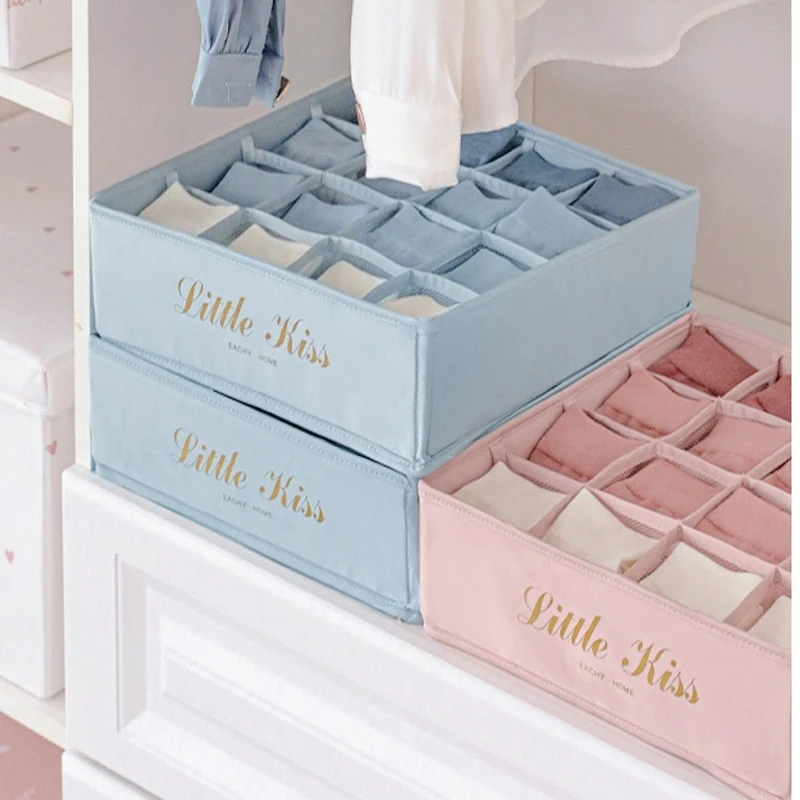 

Foldable Underwear Drawer Organizer Dividers Ondergoed Box Bh Opbergdoos Bras Scarves Ties Socks Storage Box Ondergoed Organizer
