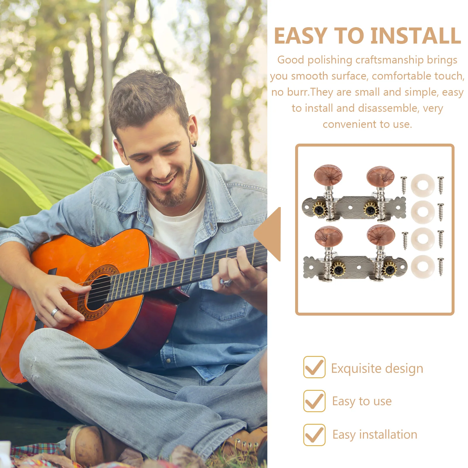 Металлические тюнеры для укулеле колки настройки штифт головы головки гитарной