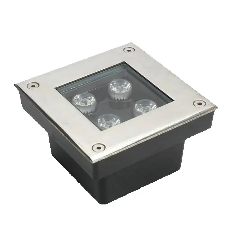 

4W LED buried Lights Skirting The Footlights Stair Lights Square Buried Lamps IP68 Outdoor Step Lights