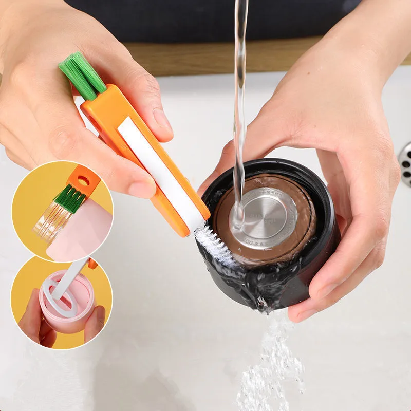 

3 в 1, щётка для чистки крышек и бутылок