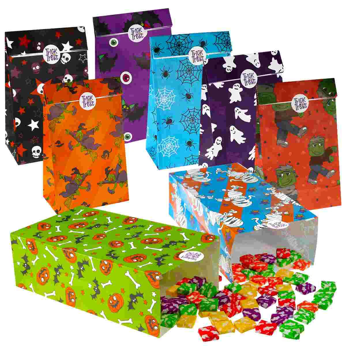 

Bagsbag Treat Candykids Party Paper Trick Or Gift Treats Goodies Favors Favor Sugar Baggies Stickers Stuffersgoodie Non Small