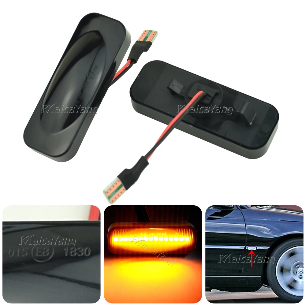 

2Pcs For Opel Omega B Stufenheck Caravan 1994-2003 Dynamic LED Car Side Marker Lights Repeater Signal Lights