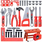 Детский ящик для инструментов инженерные инструменты для имитации ремонта игрушка-ролевая игрушка электрическая дрель отвертка Набор инструментов игрушечный набор для детей