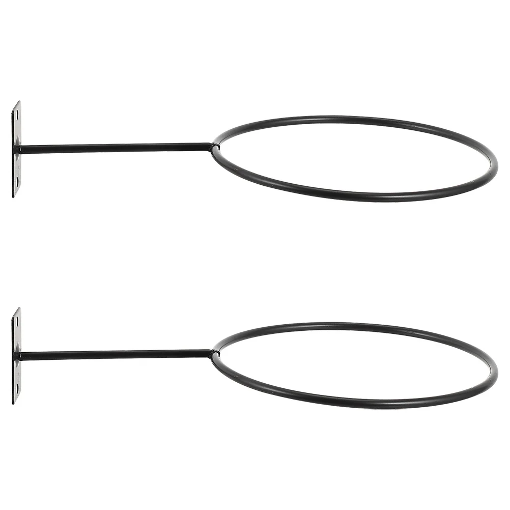

Ball Bracket Mounted Basketball Display Hat Iron Hanging Balls Wall Football Holder