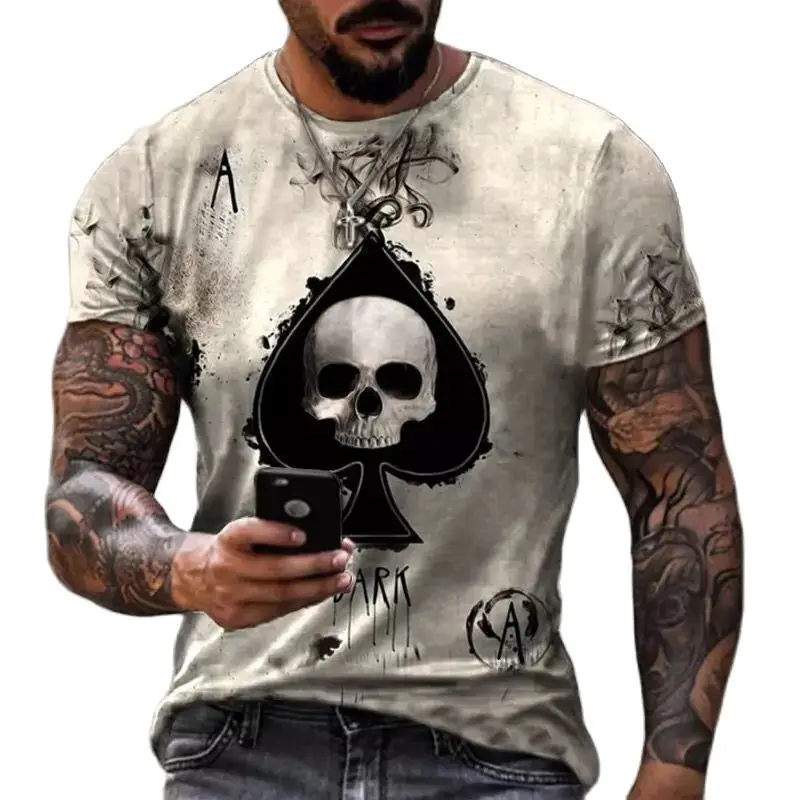 

Футболка мужская оверсайз с 3D-принтом «Ace of Spades»