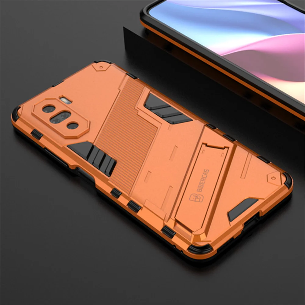 

Luxury Case For Xiaomi Poco F3 Case Luxury Shockproof Armor Slim Stand Holder Phone Cover For Poco F3 Case 2021 Pocof3 f 3 Funda