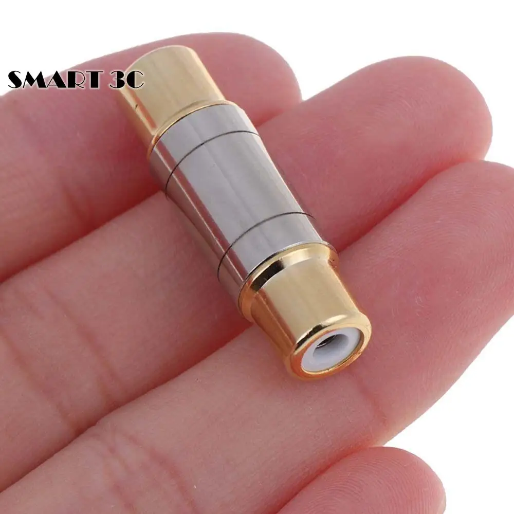 

Copper Gold-plated RCA Straight-through Head RCA Plug Lotus Straight-through Head Video Audio Plug Audio Cable Adapter