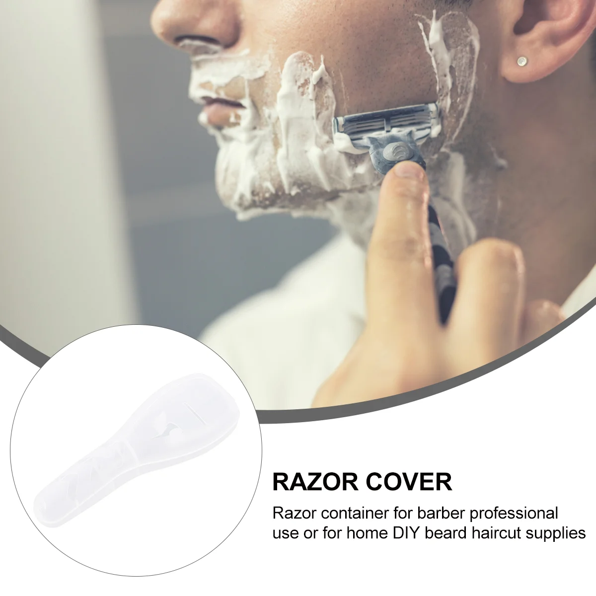 4-шт. Сумка для хранения бритв Чехол-держатель дома Мужской контейнер Бритвы