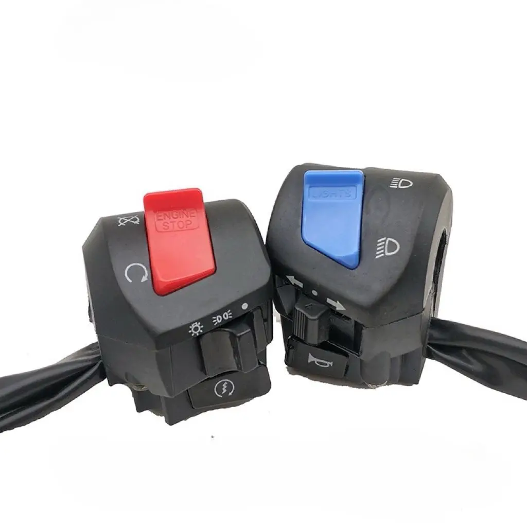 

Универсальные 7/8-дюймовые Переключатели На Руль Мотоцикла Со Звуковым Сигналом Дроссельной Заслонки, Указателем Поворота, Фарой