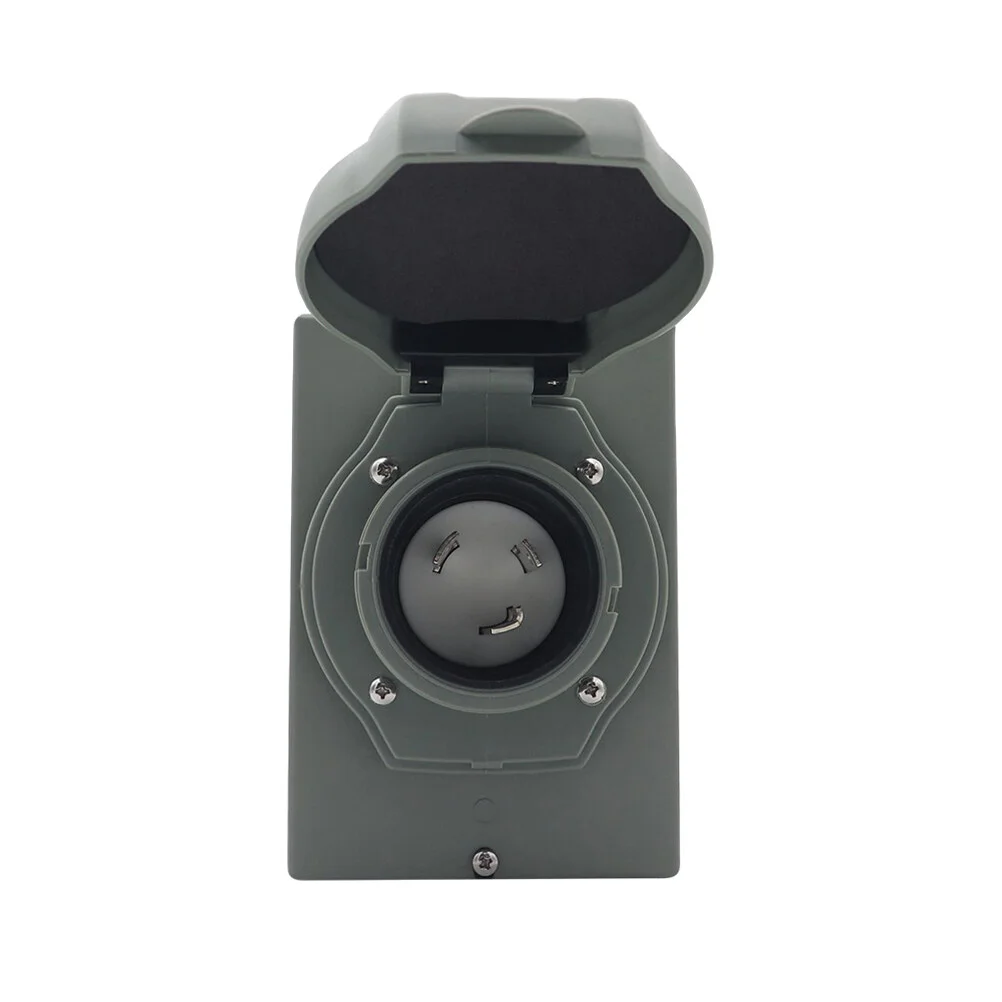 

Receptacle Power Inlet Box Weatherproof Generator Power Inlet Box for RV Camper