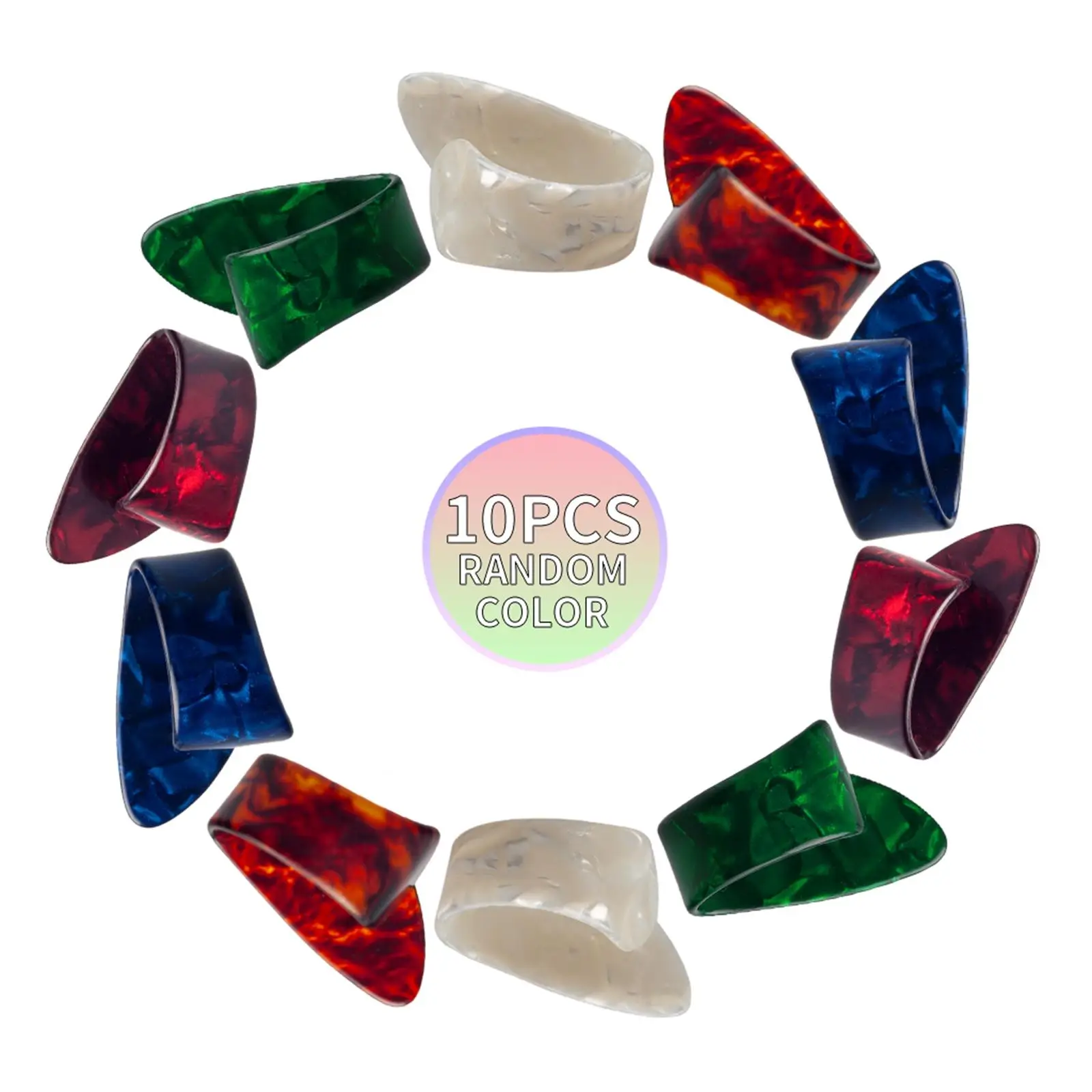 

10pcs Guitar Fingerpick Fingertip Guards for Electric Guitar Ukulele,