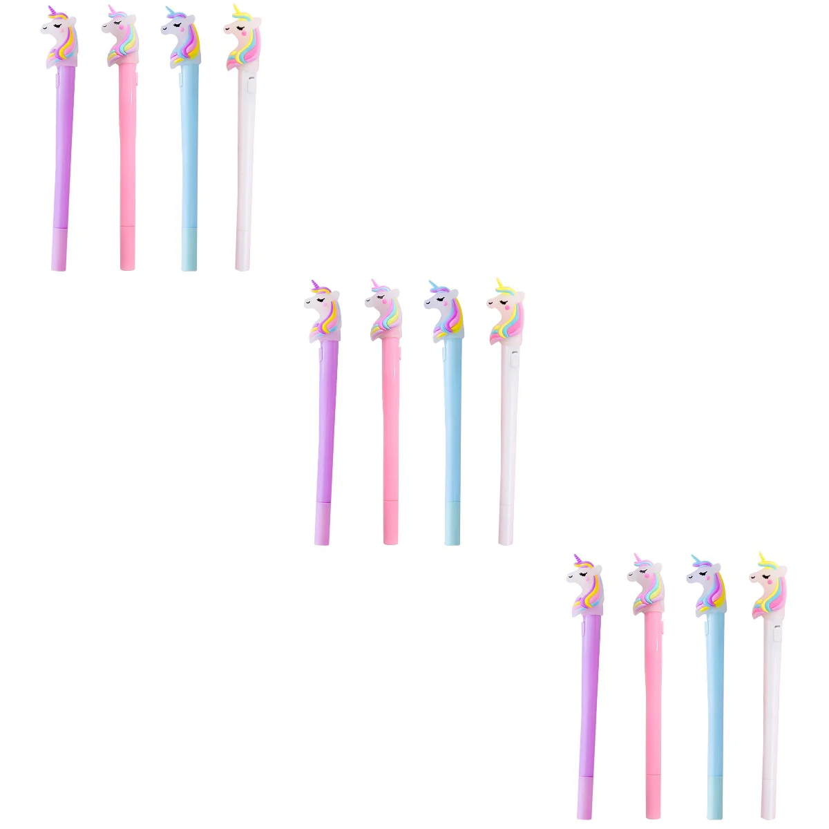 

12 Creative Shape Pens Pens Luminous Pens (Assorted Color)