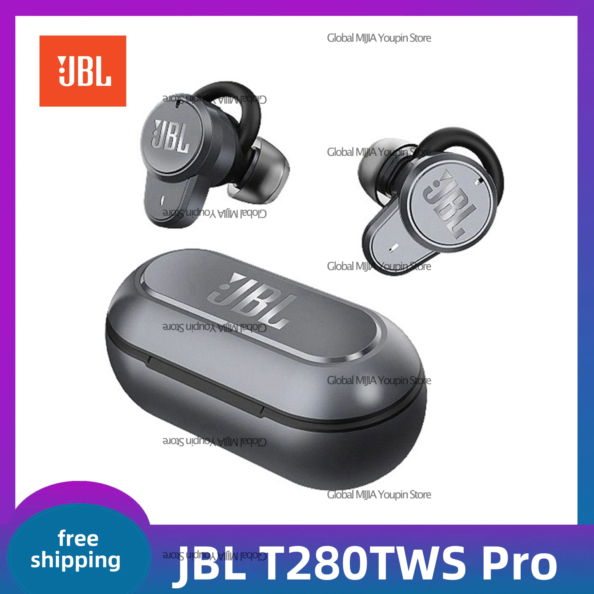 

Оригинальные JBL T280TWS Pro Bluetooth-наушники; Стереонаушники; Басовая гарнитура; Шумоподавление; Наушники с микрофоном и зарядным устройством