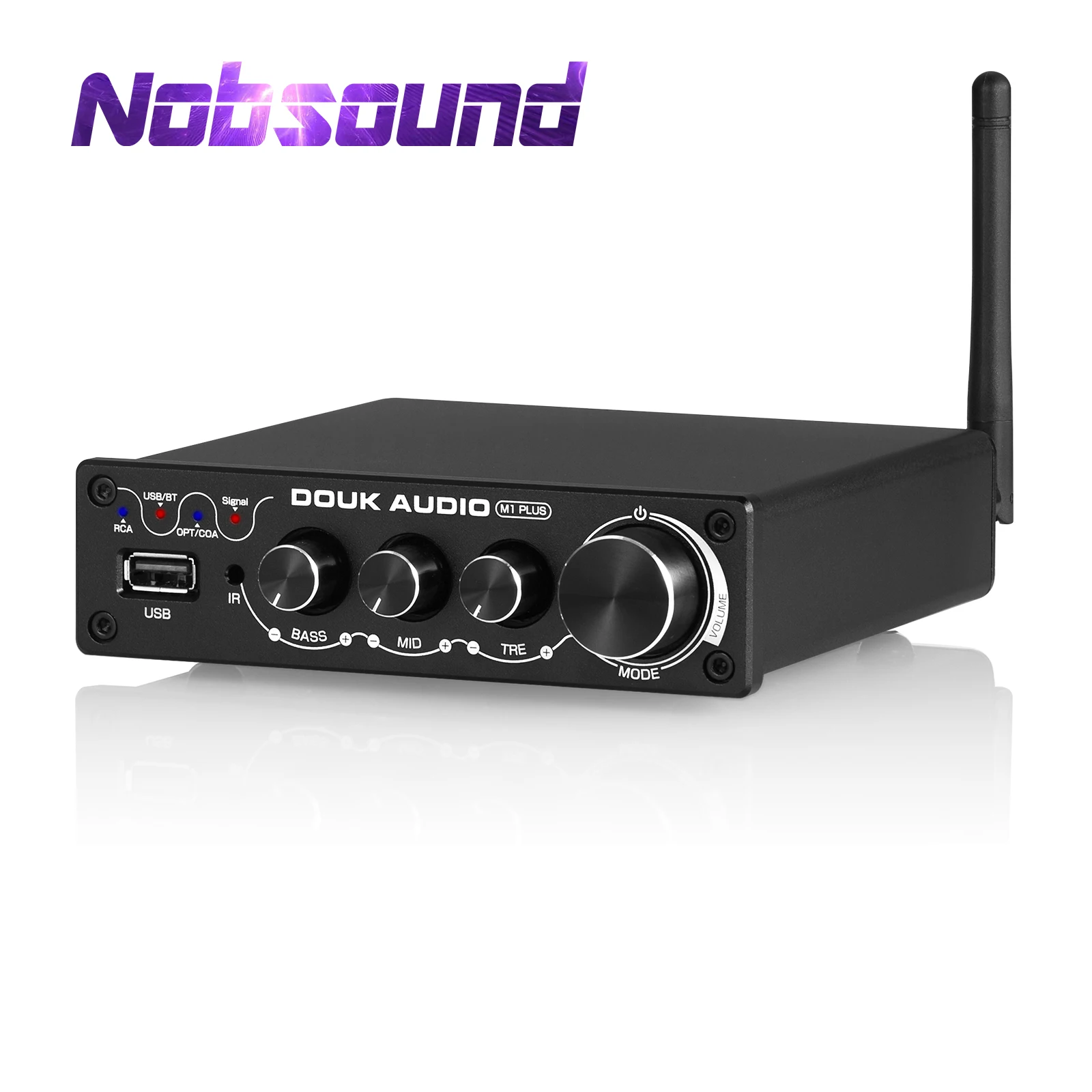 Цифровой усилитель Nobsound Mini USB/COAX/OPT приемник Bluetooth 5 0 Домашний Настольный мощности