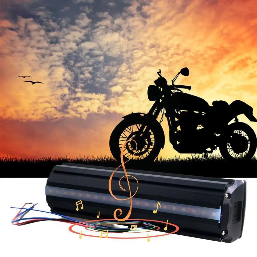 

Led Display Motorcycle Speakers Bluetooth Radio Audio App Fm Speakers Player Moto Stereo System Mp3/tf/usb Control Accessor U2j1