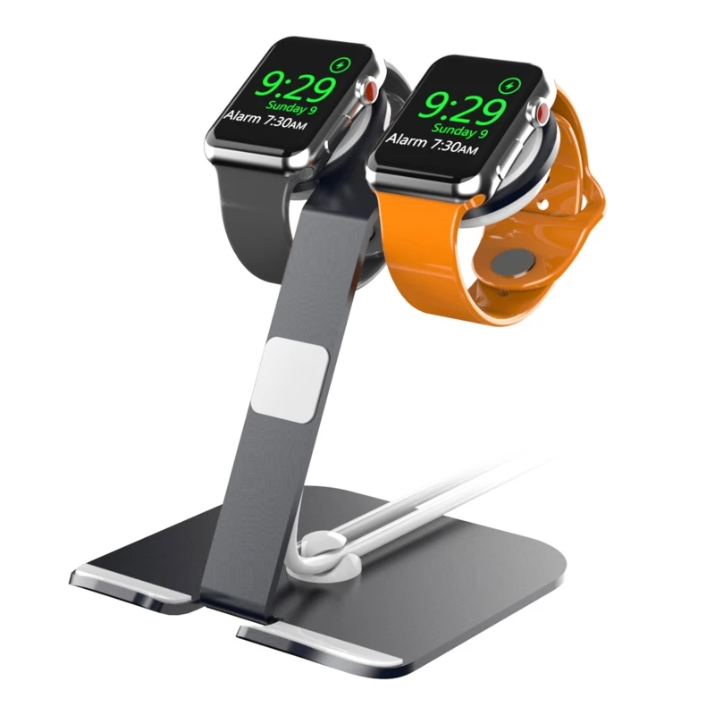 

New Charger Base Suitable for apple-Watch 1/2/3/4/5/SE Stable Charge Cradle Cable Dock Mount Bracket Stand Dual Watch Holder