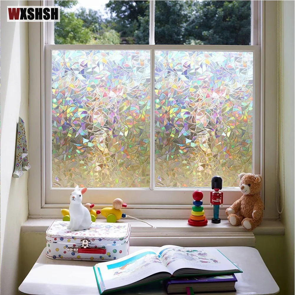 

Window Film Static Cling Laser Privacy Protection Heat Control Frosted Drop-Shipping For Window Door Table Wardrobe Cabinet DIY