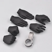 new arrival 16th medicom rah black silver color normal fist hand shaped handcuffs changeable model for 12inch body doll