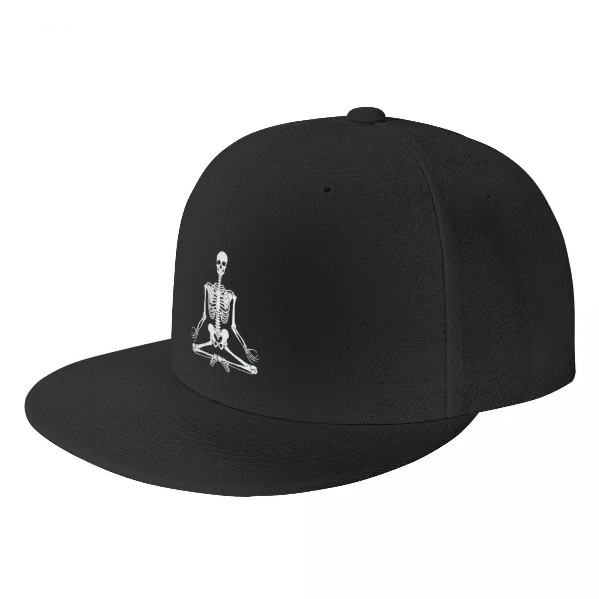 

Meditating Skeleton In Bone Baseball Cap Male Snapback Cap Hip Hop Flat Cap Summer