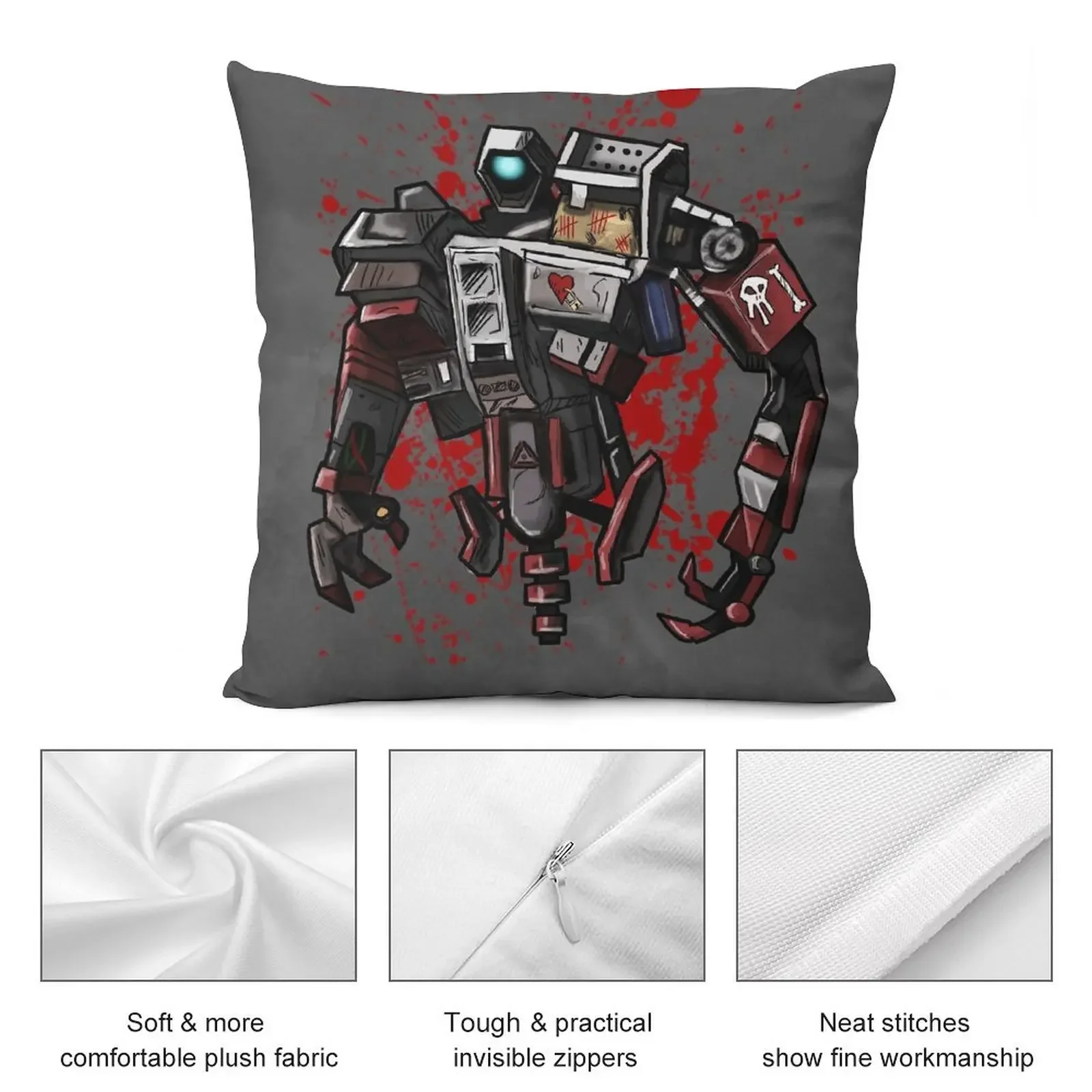 Deathtrap Печатная декоративная подушка из полиэстера