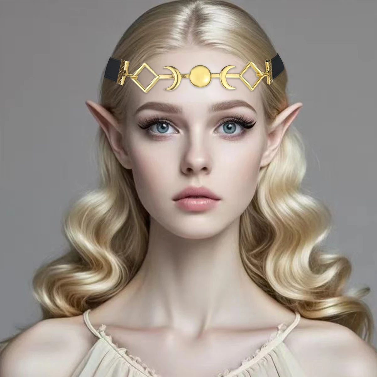 Резинка для волос Witch Triple Moon языческая готическая повязка женщин