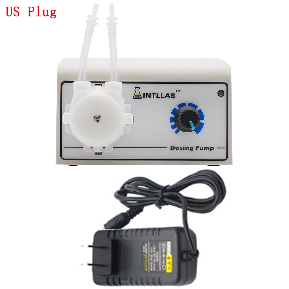 12V DC DIY Peristaltic Liquid Pump EU/US Plug Dosing Small Circulating Water Silent Pumping for Aquarium Lab Analytica - купить по
