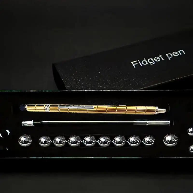 

Magnetic Pen Metal Magnet Modular Toy Pen Spinning Pen Anti Stress Toy